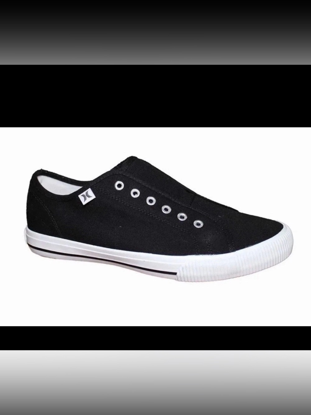 Hurley Chloe Women’s Slip-On Sneakers Black White Size 6 M US